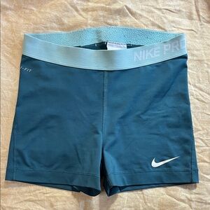 Nike Pro Blue-Green Dri-FIT Shorts